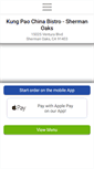 Mobile Screenshot of kungpaochinabistro.net